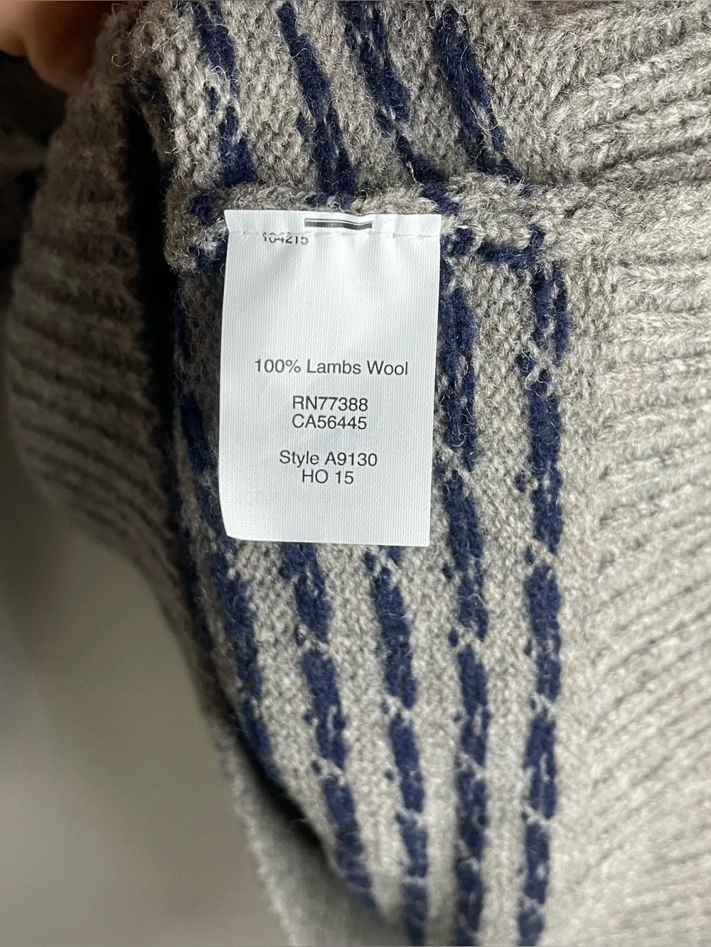 Men’s J.Crew 100% Wool Crew Neck Sweater